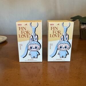 AUTHENTIC SEALED BLIND BOX Labubu Pin for Love Series-Vinyl Plush Pendant (A-M)